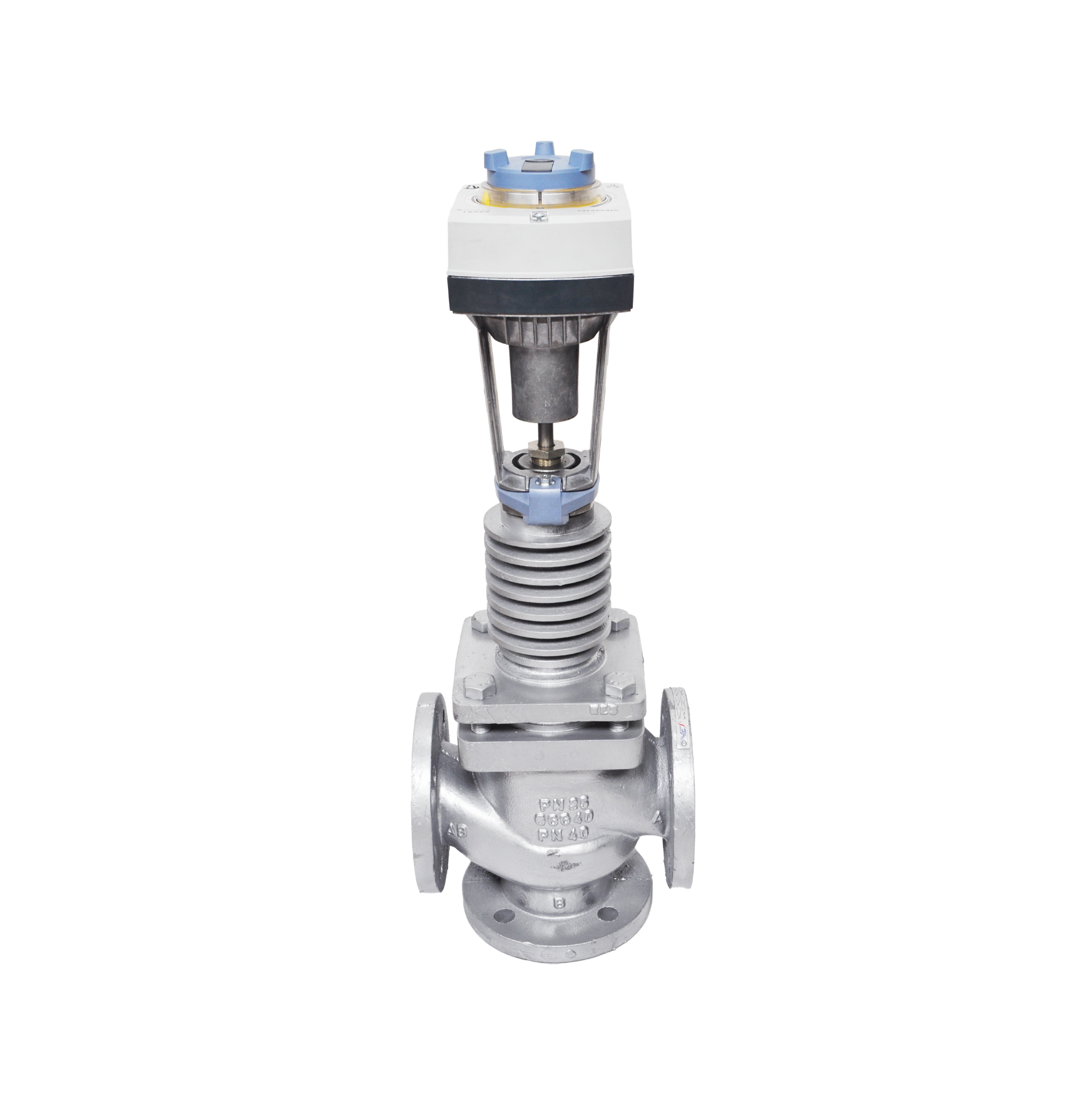 3 Yollu Lineer Tip Flanşlı Motorlu Vana,Kızgın Yağ