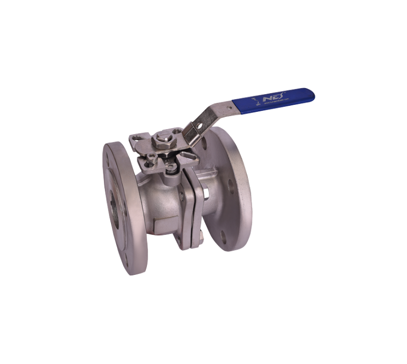 İki Parçalı Paslanmaz Flanşlı Küresel Vana